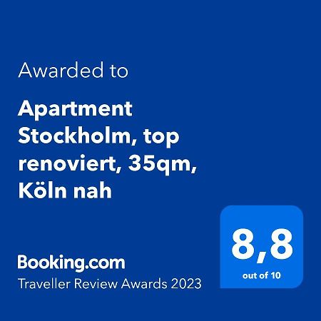 Apartment Stockholm, Top Renoviert, 35Qm, Koeln Nah 贝尔吉施-格拉德巴赫 外观 照片