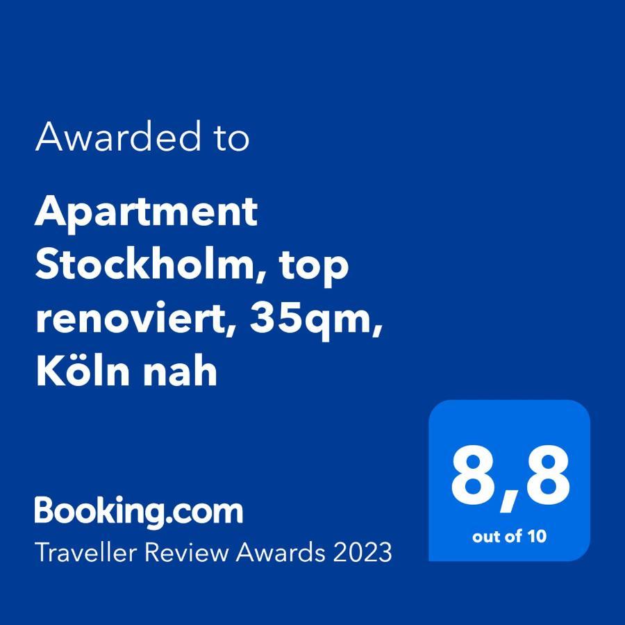 Apartment Stockholm, Top Renoviert, 35Qm, Koln Nah 贝尔吉施-格拉德巴赫 外观 照片